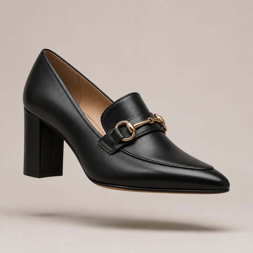 Mi Piaci Ravello Block Heel — Black